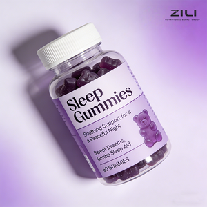 תוסף תזונה גומי טבעוני אורגני פרטי ODM עם מלטונין, מגנזיום וויטמין <span class=keywords><strong>D</strong></span> לשיפור השינה - Product Image 2