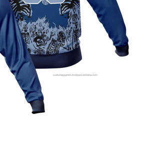 Sweat-shirts à capuche vierges pour impression, molleton haute densité, surdimensionnés, unis, vente en gros, mélange coton-polyester, unisexe - Product Image 6