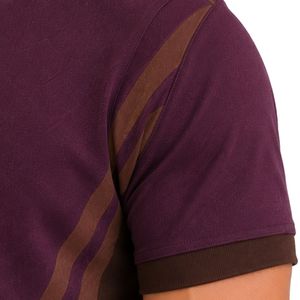 Conjunto de Camiseta Polo y Pantalones Cortos para Hombre en Borgoña y Marrón, Atuendo Casual Premium de Dos Piezas para Verano, Ropa Deportiva con Logotipo Personalizado - Product Image 5