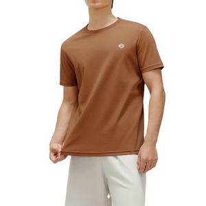 T-shirt en coton pour homme, logo personnalisé, streetwear, col rond, respirant, coupe athlétique, jersey, t-shirts pour homme, vente en gros - Product Image 1