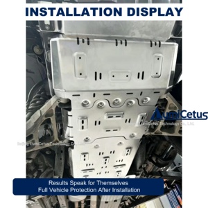 Plaque de protection de châssis en alliage d'aluminium haute résistance légère de 5 et 8 mm pour F150 <span class=keywords><strong>Raptor</strong></span> 3.5L 6.2L - Product Image 5