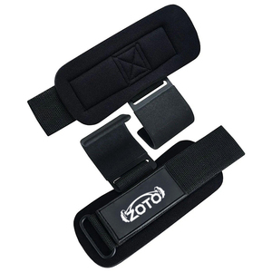 Ganchos de Acero Negro para Levantamiento de Pesas con Soporte de Muñeca Acolchado de Neopreno, Ganchos Resistentes para Peso Muerto, Directo de Fabricante - Product Image 5
