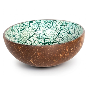 Bol en coquille de noix de coco avec gravure naturelle, surface polie éco-responsable pour les applications culinaires - Product Image 1