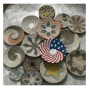 Decoración de pared estilo bohemio de fibra de algas marinas, tejida a mano, para realzar la decoración de paredes y el estilo interior, origen Vietnam. - Product Image 2