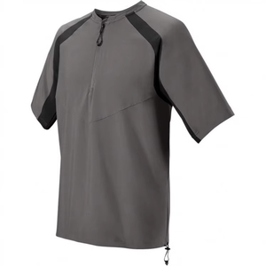 เสื้อแจ็คเก็ตเบสบอลแบบมีซิปด้านหน้า คอตั้ง สำหรับฤดูหนาว แบบสั่งทำได้  สำหรับทั้งชายและหญิง  พร้อมปักโลโก้ตามต้องการ  แบบซิป 1/4  แขนสั้นสำหรับเด็ก - Product Image 6