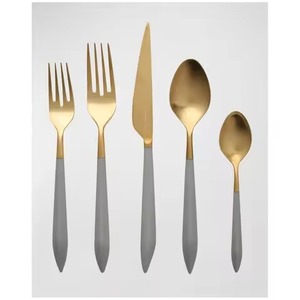 Premium Dining Presentation Metal Cutlery <b>Set</b> Stainless Steel Spoon Fork Knife <b>Flatware</b> <b>Set</b> Elegant Collection - Product Image 3