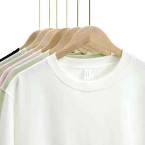 Camiseta de algodón de 330 g/m² para hombre, súper pesada, de 300 g/m², gruesa, oversize, con hombros caídos, cuello redondo y corte holgado. - Product Image 2