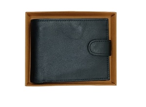Stylish High Quality <b>Men's</b> Short Card Business <b>Wallet</b> Custom Designer Genuine Leather Fold Customized Logo Low MOQ Wholesale - Product Image 5