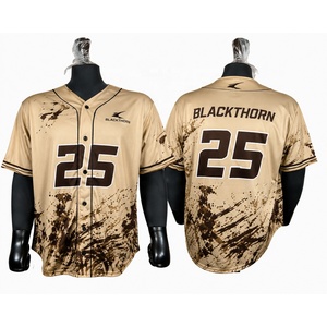 Uniforme de Béisbol Personalizado con Sublimación Completa, 100% Poliéster, 220g, Cuello de Béisbol, Manga Corta, para Adultos, Ropa de Softbol - Product Image 3