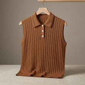 Chaleco Polo Informal y Cómodo de Punto Acanalado (P8T26207) - Product Image 2
