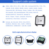 EMT8052S Scanner de codes-barres intégré en verre trempé résistant aux rayures USB, module 1D 2D, moteur de lecture de codes QR en stock