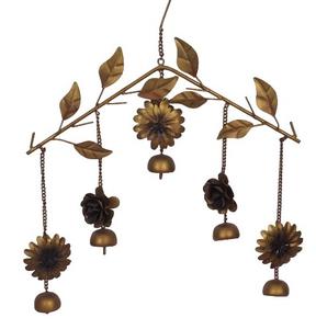 Artículos para Fiestas, Guirnalda de Flores Decorativa de Metal Galvanizado para Exteriores, Adornos Multicolores Ecológicos para Navidad - Product Image 1