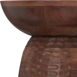 Mesa Auxiliar Zoya Hecha de Madera de Teca Sólida de Alta Calidad en Color Marrón Oscuro para Interiores o Exteriores - Product Image 3