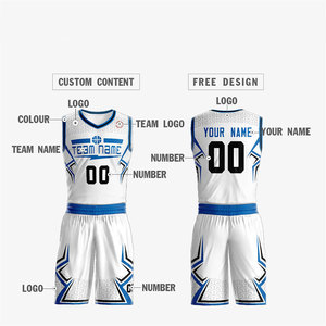 Uniformes de basket-ball de haute qualité, logo personnalisé, vêtements de sport en polyester, respirants et confortables - Product Image 2