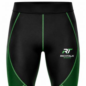 Leggings de Yoga Largos, Cintura Alta, Degradado Verde y Negro, Impresión por Transferencia de Calor, Elásticos en Cuatro Direcciones, Ecológicos, de Secado Rápido y Transpirables - Product Image 4