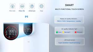 Dr.Air P450 HEPA Air Purifier 380 m3 /h Home Air <b>Cleaner</b> with <b>Carbon</b> Filter Remote Control - Product Image 5