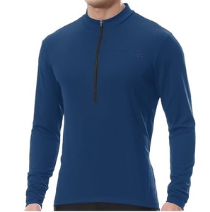 Unisex MTB <b>Cycling</b> <b>Jacket</b> Shirts Windproof Breathable Quick Dry Bike Quarter Zipper Jersey OEM Manufacturer Custom Spandex Nylon - Product Image 1