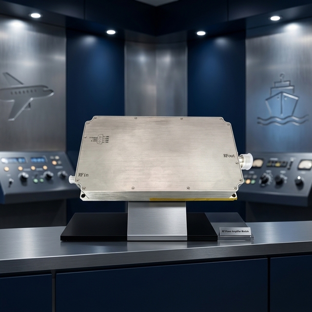 50W High Power GaN RF Amplifier 5-6GHz 47dB Gain - Ideal for Phased Array Radar and Defense Applications