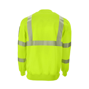 Sweat-shirt de sécurité de chantier d'hiver haute visibilité, respirant, confortable, avec logo et taille personnalisés - Product Image 2