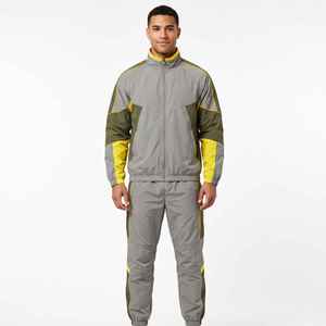 Lightweight Nylon Windbreaker <b>Jackets</b> And Nylon Track Pants Set Custom Stitching Mesh Fabric Jogging Suits Windbreaker Tracksuit - Product Image 1