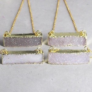 Pendentifs en pierre naturelle pour fabrication de bijoux, en zircon, noir, blanc, gris, vente en gros, prix d'usine, boutique, nouveau, - Product Image 4