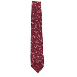 Corbata de Seda Roja con Paisley de Lujo para Hombre, Corbata de Diseñador Premium, Elegante para Bodas, Negocios, Fiestas, Oficina, Accesorio Clásico - Product Image 1