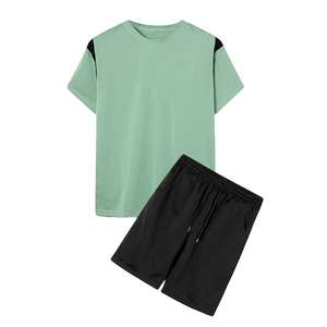 Conjunto Deportivo Casual de 2 Piezas para Hombre, Camiseta y Pantalones Cortos Ligeros de Poliéster/Algodón hasta la Rodilla, Modelo 2026 - Product Image 2