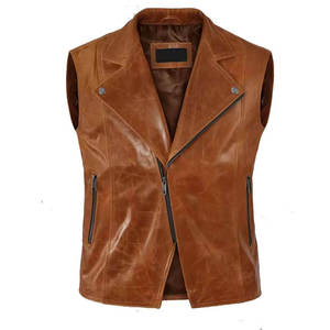 Gilet de moto en cuir de qualité supérieure pour hommes, course et sécurité, grandes tailles, design personnalisé disponible, fabriqué au Pakistan 2026 - Product Image 1