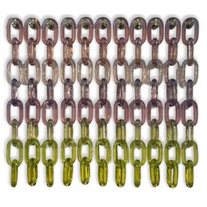 Cadena gruesa de acrílico para bolso, correa de resina para cartera, asa de plástico para bolso de hombro, accesorios de repuesto DIY, eslabones de colores - Product Image 6