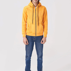Cotton Fleece Zipper Hoodie Soft <b>Warm</b> Full <b>Men</b> Zipper Hoodies Comfortable Fit Casual Outdoor Hooded <b>Jacket</b> With Pockets - Product Image 3