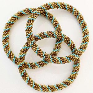GLASS Square Beads Luxury Beaded Embroidery Bracelet for Wedding Christmas New Year Handmade Indian Unisex Jewelry HF CRAFTS - Product Image 3