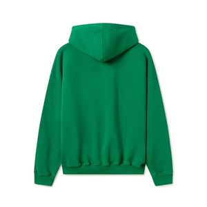 Sudadera con Capucha Oversize Unisex de Felpa Morada Sólida, Tejida, Casual, de Otoño, Manga Regular, Teñido Liso, Ajuste Holgado - Product Image 3