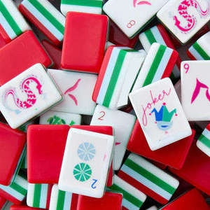 <b>Resin</b> <b>Crafts</b> Wholesale Custom American Mahjong Set Acrylic Tiles Engraved Numbers Multicolor Family Party Board - Product Image 1