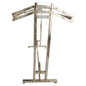 Expositor de Ropa Plegable de Metal de Lujo Moderno Bros, Soporte de Exhibición Portátil Resistente para Ropa, Estante Independiente para Tiendas Minoristas - Product Image 3
