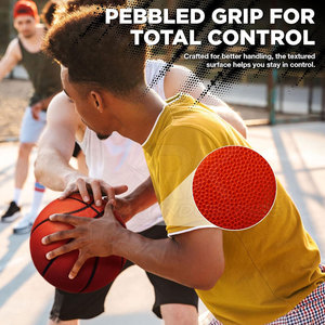 Ballon de basket-ball d'entraînement durable avec une forte adhérence et une construction robuste, adapté à une utilisation en intérieur et en extérieur - Product Image 4