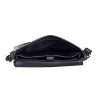 Tas Selempang Kulit Napa untuk Laptop, Tas Messenger, Tas Bahu dengan Tutup Lipat, Harga Grosir Pabrik
