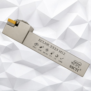 ECLNR 2525 M12 CNC External Turning <b>Tool</b> <b>Holder</b> CNMG Inserts Precision Alloy Steel Square White Coated 45HRC OEM Lathe - Product Image 1