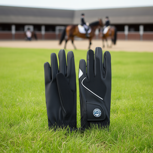 Guantes de Equitación Unisex Elegantes para Verano, con Malla Ventilada en la Parte Posterior, Palma de Cuero Genuino, Transpirables y Antideslizantes - Product Image 3