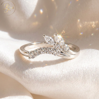 Bague de fiançailles en or blanc avec diamant de laboratoire rose taille marquise de haute qualité, certifiée IGI, bijoux