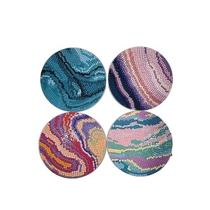Premium Handmade Seed Beads Beverage <b>Cup</b> Coaster Fashion Seed Beads Embroidery Home Decor Coaster - Product Image 3