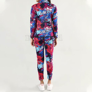 Survêtement de sport léger en coton pour femme, sublimation, style streetwear - Product Image 2