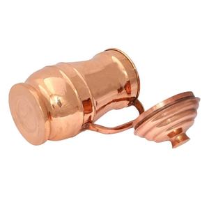 Tasses martelées COPPER MAHARAJA pour eau bouillante, capacité 1200 ml avec couvercle, écologiques, adaptées aux adultes - Product Image 1