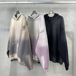 เสื้อฮู้ดดี้ผ้าฝ้ายคุณภาพสูง ไซส์ใหญ่ สกรีนโลโก้ได้ สตรีทแวร์ หนานุ่ม สำหรับผู้ชาย - Product Image 6