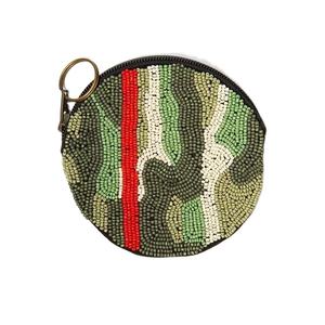 Bolsa de monedas con cuentas de semillas de alta calidad de la India Diseño de Círculo elegante con multicolor para Navidad - Product Image 1