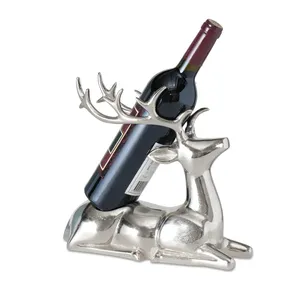 Support à bouteilles de vin décoratif en aluminium style ferme pour intérieurs modernes et utilisation en bar, prêt à l'emploi - Zahid Exports - Product Image 6
