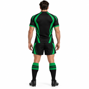 Ensemble d'uniformes de rugby personnalisés de haute qualité pour hommes, maillot et short de rugby, vêtements de sport à séchage rapide, fabricant de kits d'équipe sublimés - Product Image 4