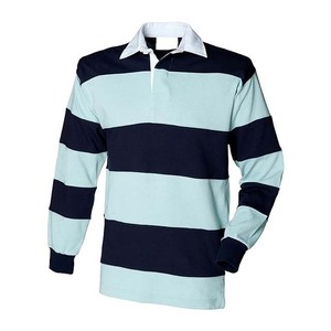 Maillots de rugby personnalisés pour hommes (avant/arrière) - 100 % coton respirant, écologique, séchage rapide, antibactérien, grandes tailles, soyeux - Product Image 5