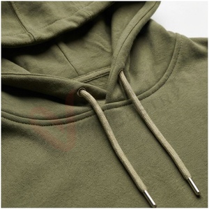 Ensemble de survêtement à capuche vert olive pour homme, manches longues, couleur unie, coupe décontractée, vêtements d'automne, respirant, 100% coton - Product Image 4