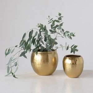 Pot de fleurs en métal polyvalent, moderne, pour intérieur, extérieur, jardin, balcon, résistant à la rouille, décoratif, support pour plantes, conteneur. - Product Image 3