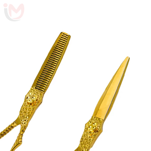 Tijeras de Peluquería Profesionales de 6.0 Pulgadas con Diseño Moderno y Patrón Damasco, Tijeras Planas con 28 Dientes - Product Image 4
